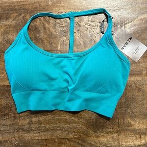 NWT NVGTN Turquoise Wander Seamless Sports Bra